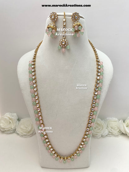 Premium Quality Kundan Rani haar set