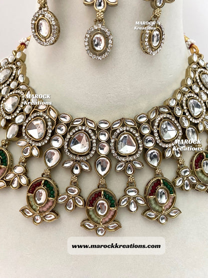 Noor Kundan Statement Necklace set