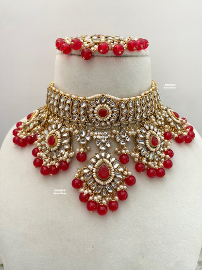 Bhavika Premium Quality Kundan choker/Necklace set