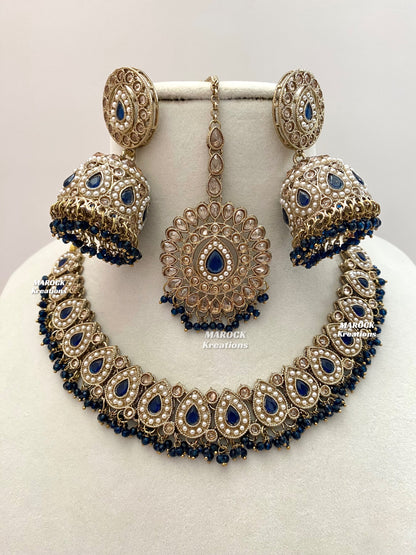 Tina Antique Polki Necklace set