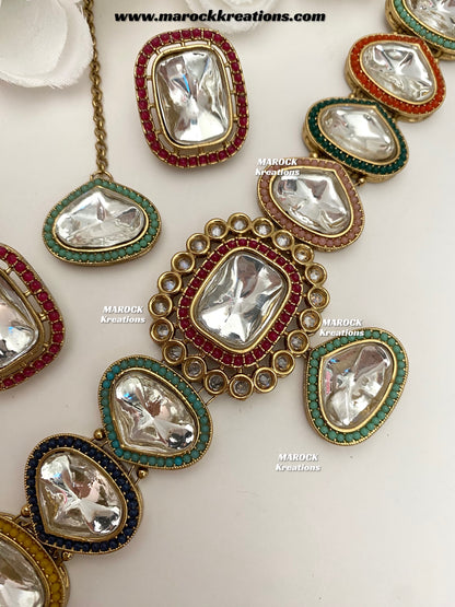 Ira Premium Quality Kundan statement choker set