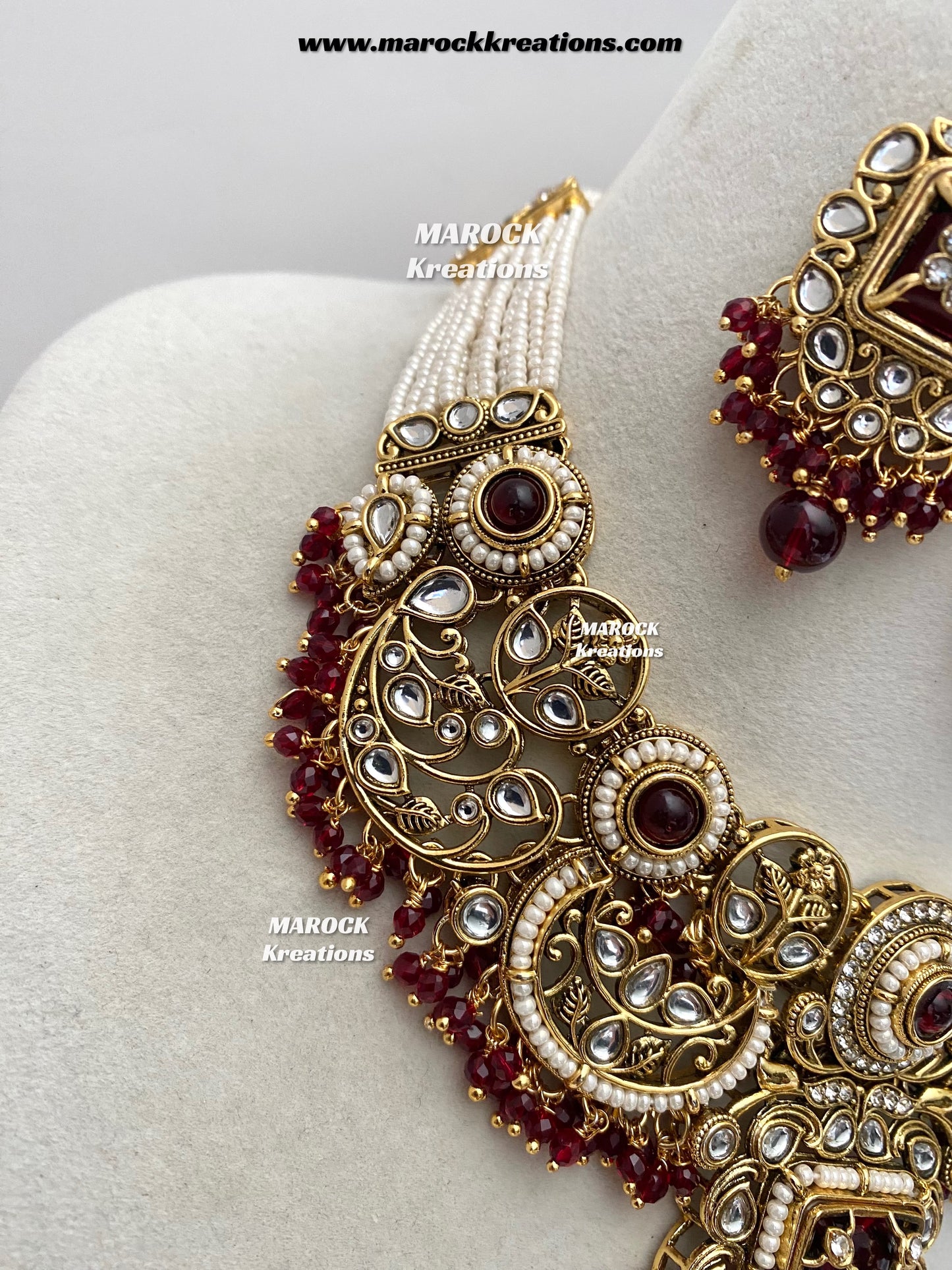 Carrie Premium Quality Kundan Statement Necklace set