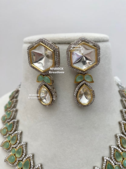 Katie Tyani inspired Premium Quality Kundan Statement Necklace set