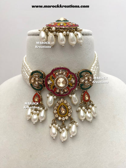 Meghna Polki choker set