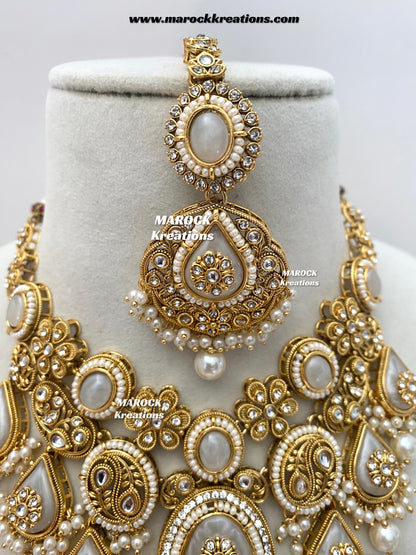 Rufsana Sabyasachi inspired Premium Quality Kundan statement necklace set