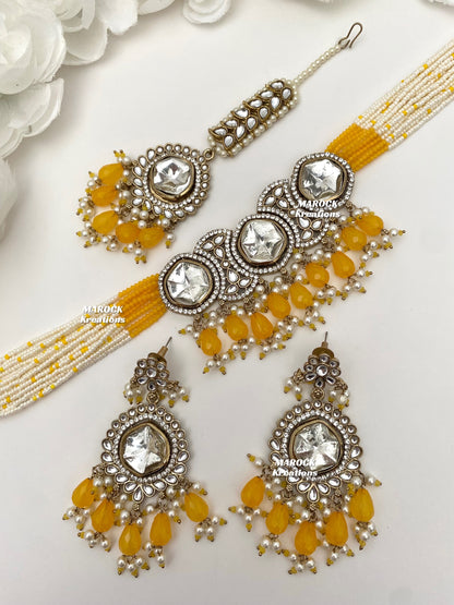 Amina Kundan Choker set