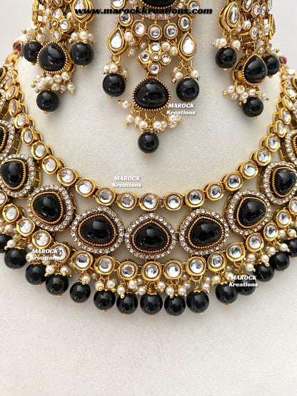 Harsha Premium Quality Kundan and Monalisa stone Statement Necklace set