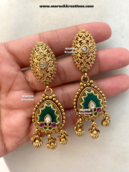 Rimal Premium Quality exclusive Gold Plated heritage necklace set