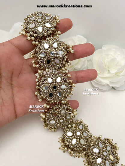 Antique Gold Mirror Braid Jewelry/Choti