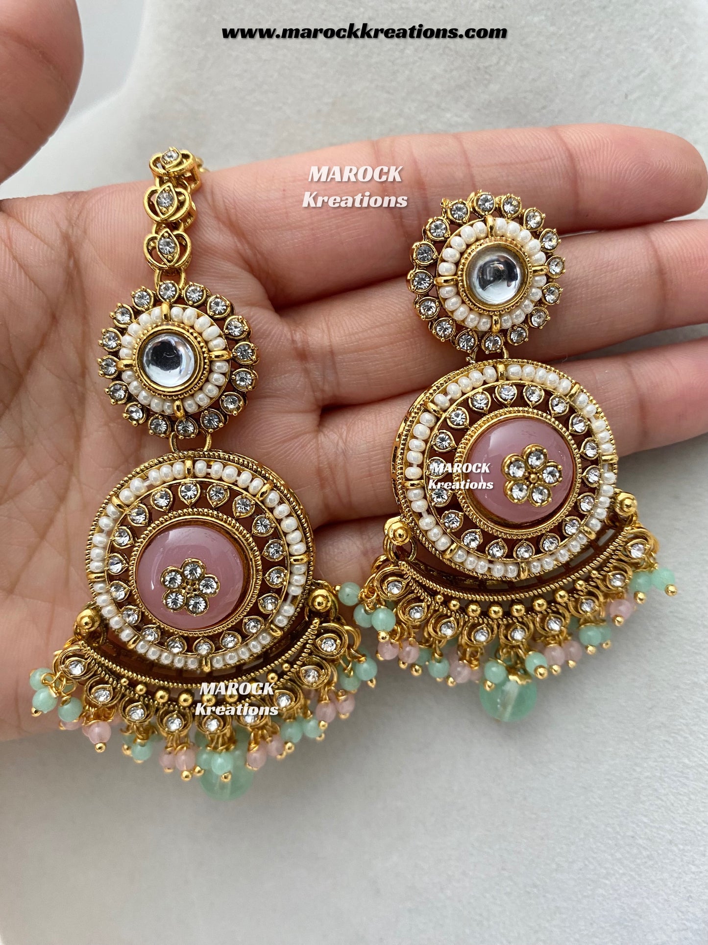 Kavitha Premium Quality Kundan Statement Necklace set