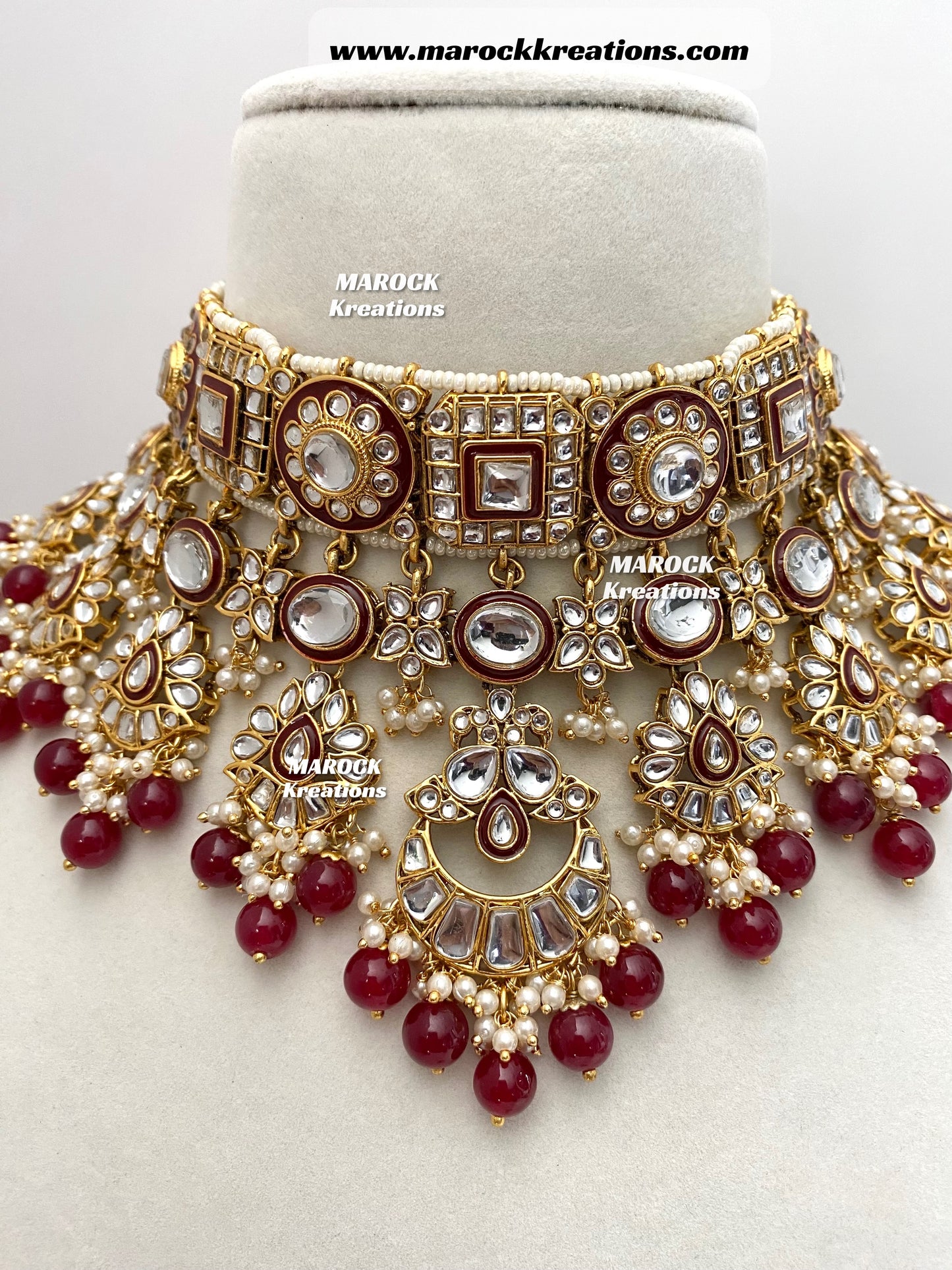 Mehak Premium Quality Kundan Statement Necklace set