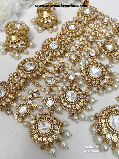 Antara Tyani inspired Premium Quality Gold plated Kundan exclusive Necklace set/Bridal set