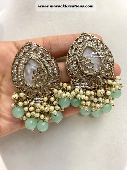 Belle Polki Statement Earrings