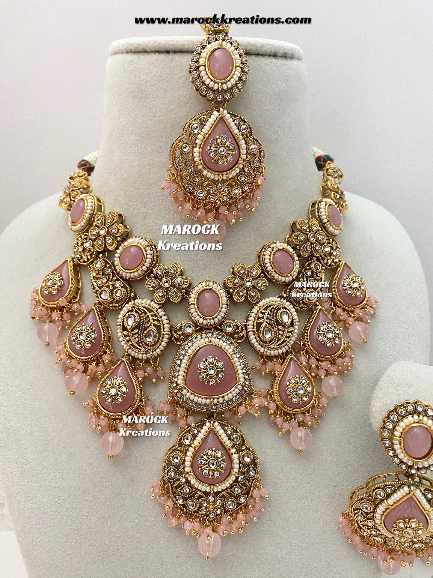 Rufsana Sabyasachi inspired Premium Quality Kundan statement necklace set