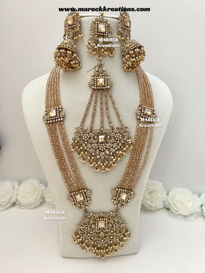 Sameena Premium Quality Pakistani Statement Rani haar set