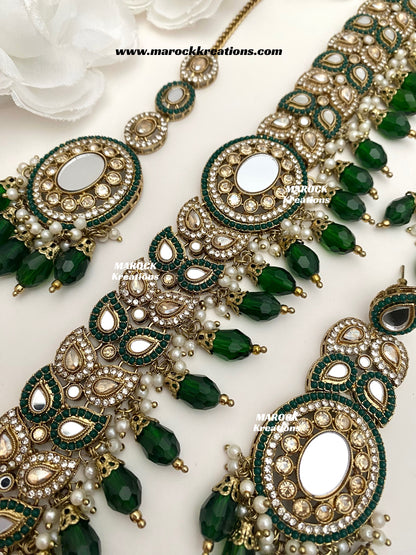 Resmin Premium Quality Mirror Choker set