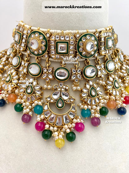 Mehak Premium Quality Kundan Statement Necklace set