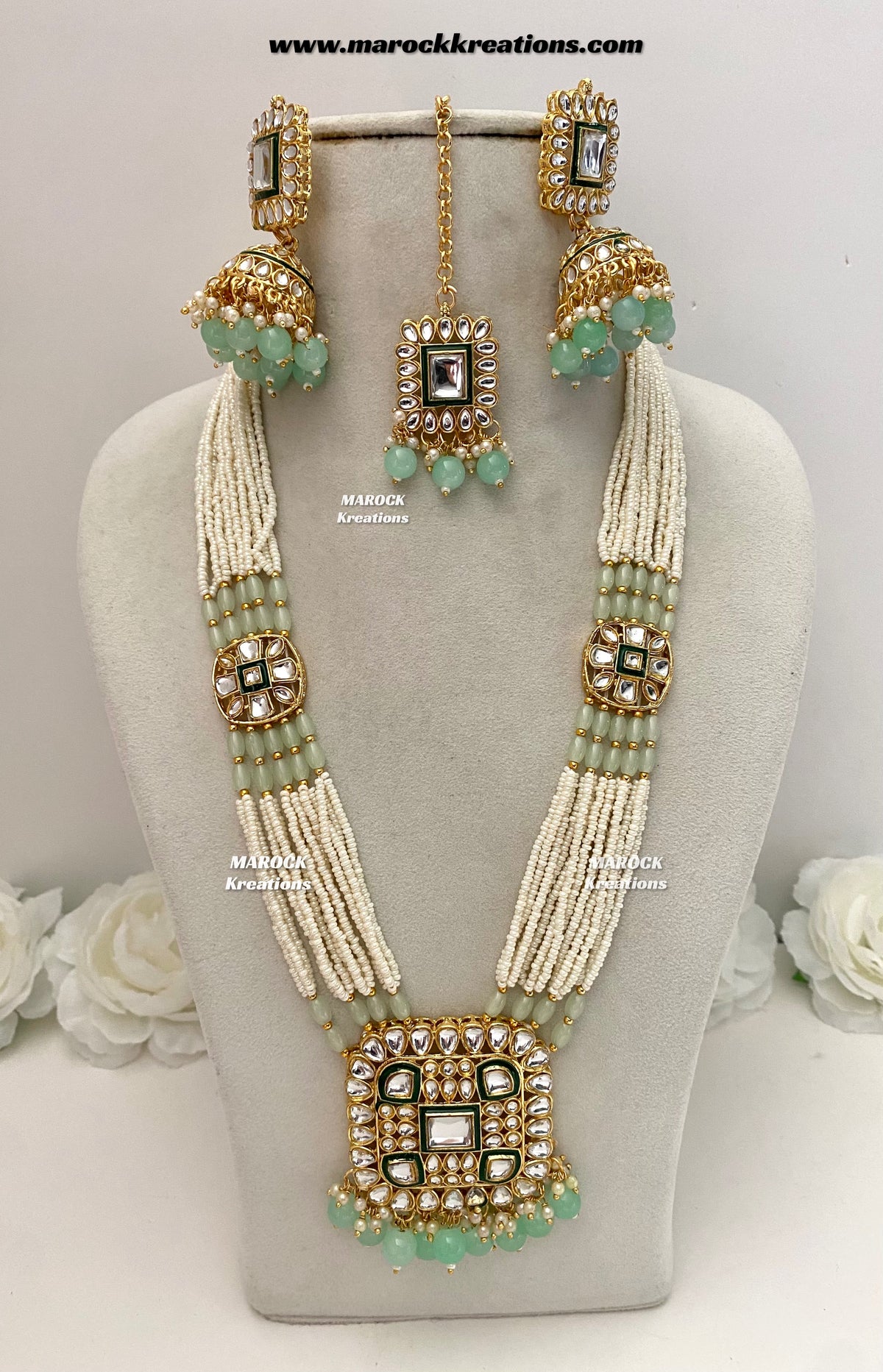 Prashi Kundan Rani haar set