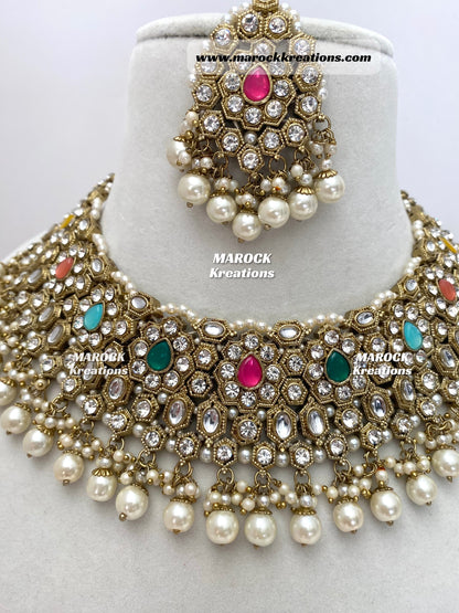 Kundan/Stone Necklace set