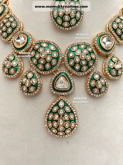 Rubina Bollywood style Premium Quality Kundan exclusive Necklace set