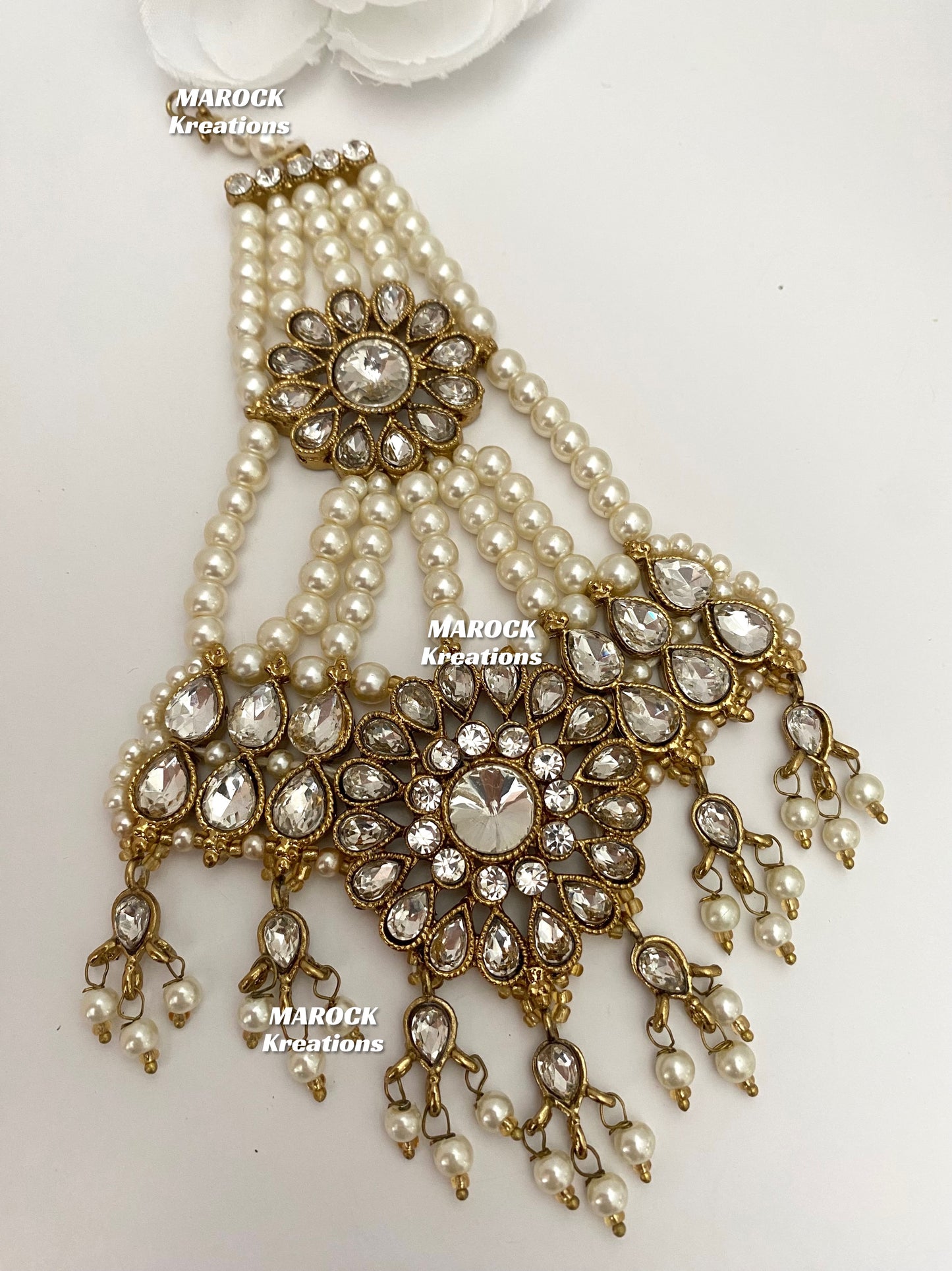 Antique Gold Pakistani Choker set