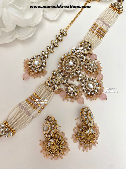 Shaneel Premium quality Kundan Choker set