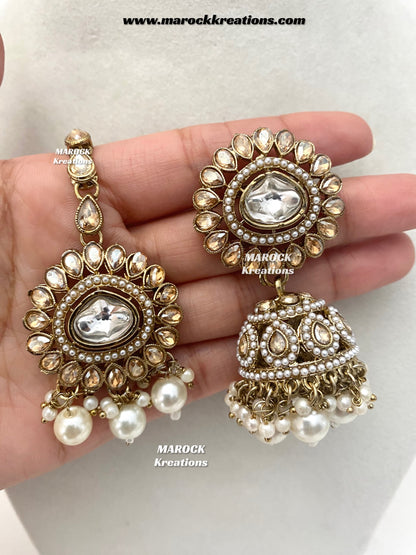 Saavni Antique Gold Polki Choker set