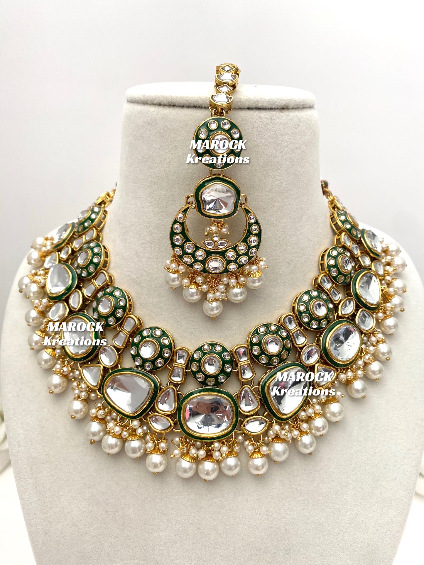 Salima Premium Quality Kundan Statement Necklace set