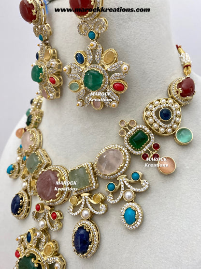 Ella Premium quality Sabyasachi inspired Statement necklace set