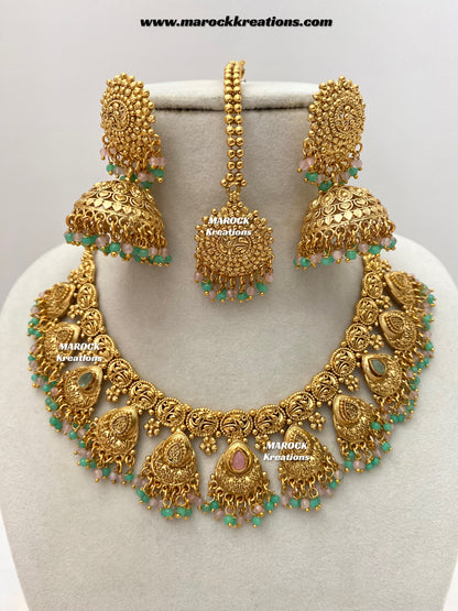 Lipika Premium Quality Gold Plated necklace set