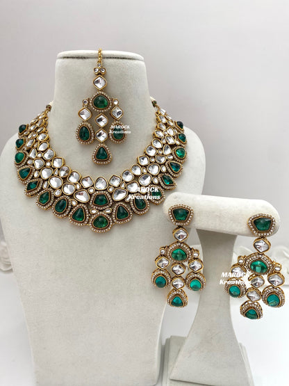 Patriza Sabyasachi inspired Premium Quality Kundan Statement Necklace set