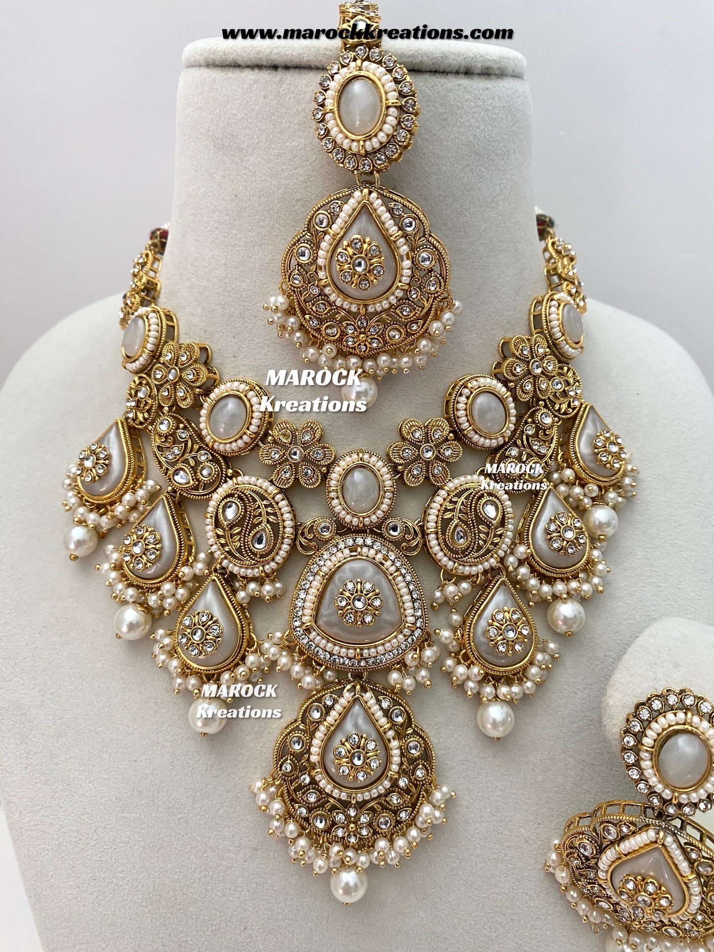 Rufsana Sabyasachi inspired Premium Quality Kundan statement necklace set