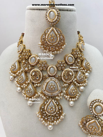 Rufsana Sabyasachi inspired Premium Quality Kundan statement necklace set