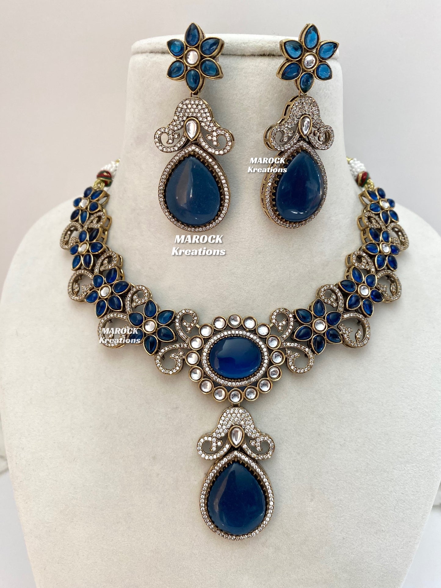 Freya Sabyasachi inspired Premium Quality Moissanite Kundan Necklace set