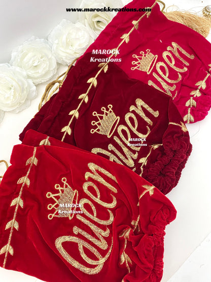 Queen Bridal velvet choora cover/Bridal Bangles cover