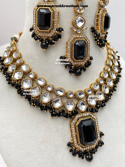 Shabnam Premium Quality Kundan Statement Necklace set