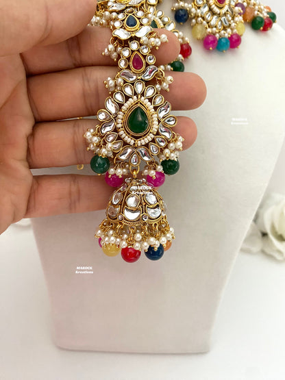 Bhavika Premium Quality Kundan choker/Necklace set
