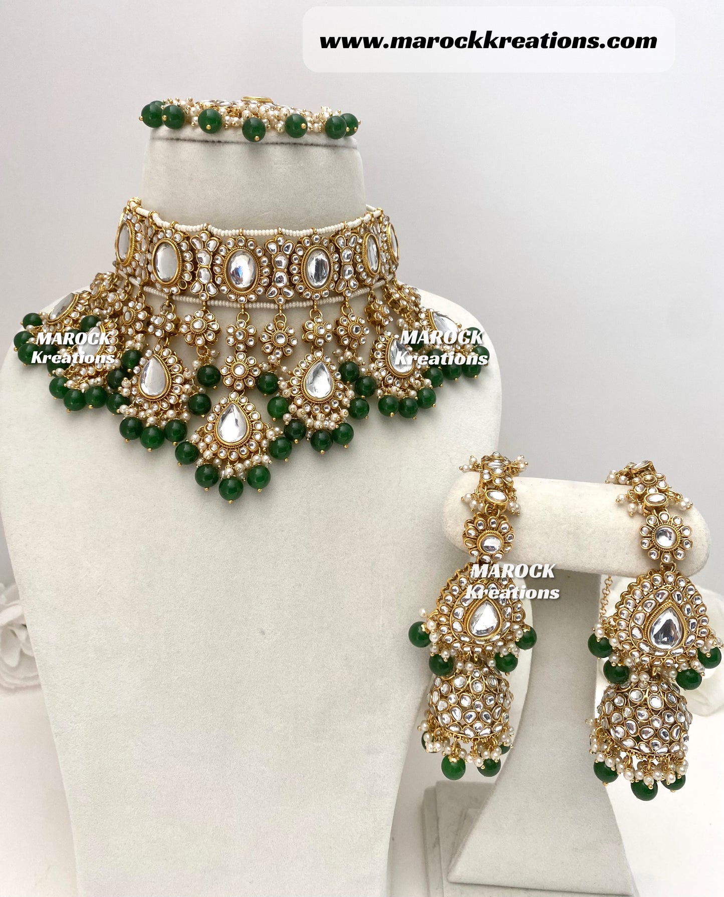 Reet Premium Quality Kundan Statement Necklace set/Bridal set