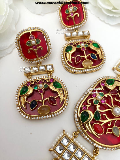 Swati Premium Quality sabyasachi inspired Statement kundan choker set