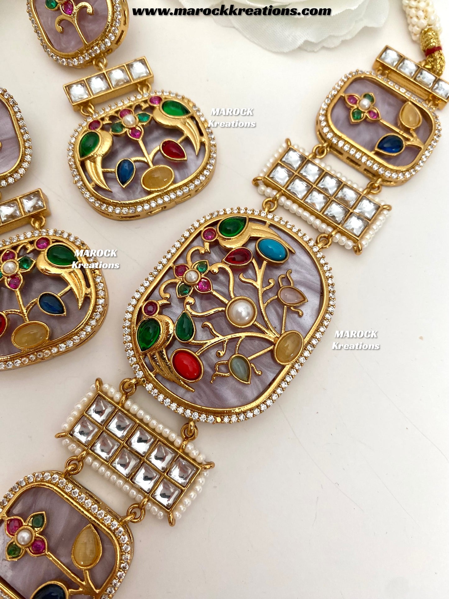 Swati Premium Quality sabyasachi inspired Statement kundan choker set