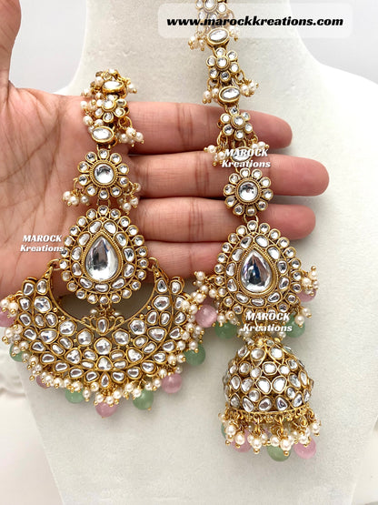 Reet Premium Quality Kundan Statement Necklace set/Bridal set