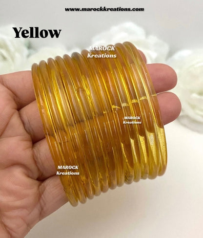 Jelly Glass bangles (Pack of 1 dozen)