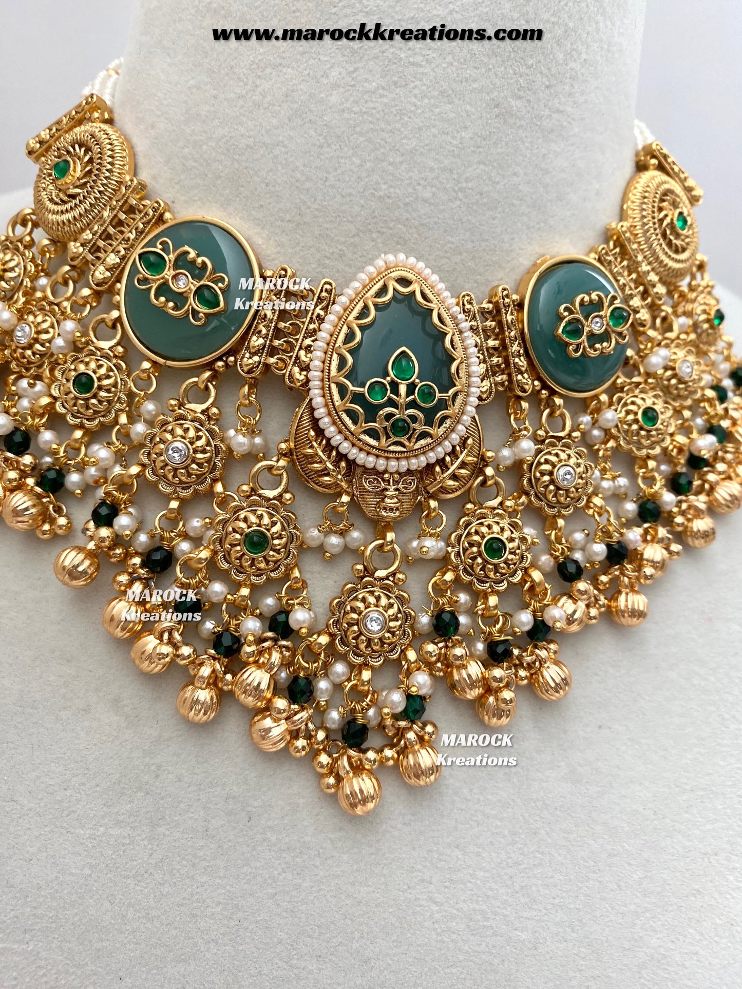 Kirat Premium Quality exclusive Gold Plated heritage necklace set