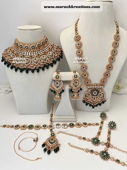 Farah Premium Quality Kundan Bridal set/Indian bridal jewelry