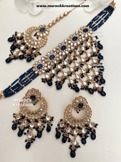 Yasmin premium quality Kundan Statement Choker set