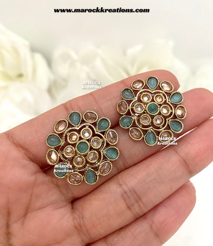 Anna Antique Polki Studs/Earrings