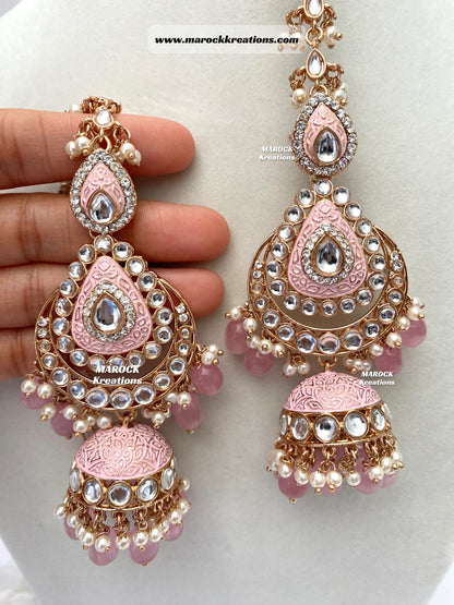 Premium Quality Kundan Meenakari Bridal set/Indian bridal jewelry