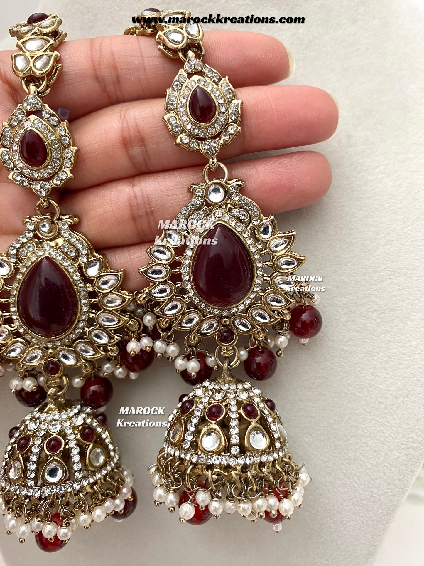 Premium Quality Kundan Statement Bridal set