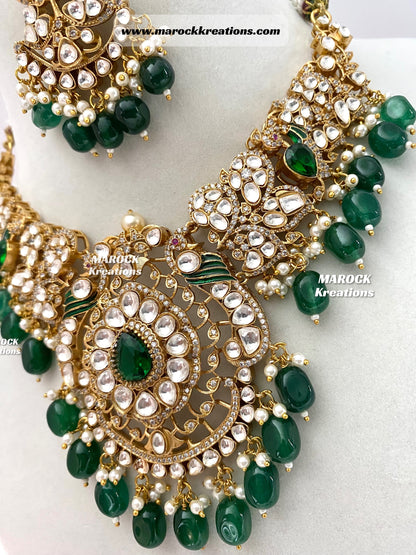 Premium Quality Moissanite Kundan exclusive Necklace set