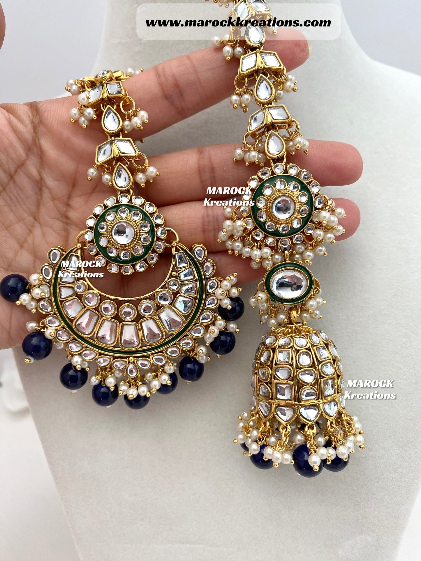 Mehak Premium Quality Kundan Statement Necklace set